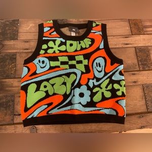 Lazy Oaf, cropped knitted top